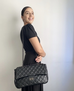 Bolsa Feminina matelassê - Regiane - Preto - comprar online