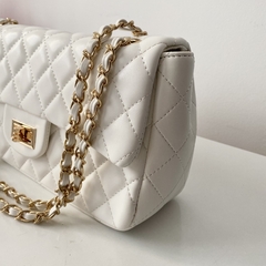 Bolsa Feminina estruturada matelassê - Andrielly - Off white na internet