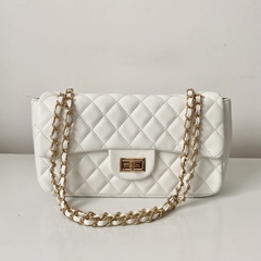 Bolsa Feminina estruturada matelassê - Andrielly - Off white - comprar online