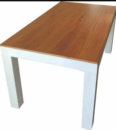 JUEGO COMEDOR BLANCO Y MADERA - comprar online