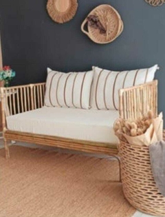 SILLON DOS CUERPOS CON RESPALDO FIBRAS NATURALES - comprar online
