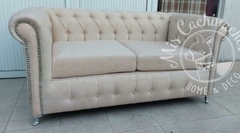 Sofa FLAMBOIA (chester) 2 cuerpos ecocuero talampaya - comprar online