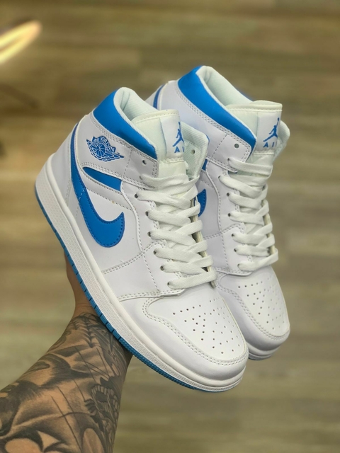 NIKE AIR JORDAN 1 MID SE INDUSTRIAL BLUE SAIL - PREMIUM - comprar online