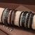 Pulseira artesanal de couro na internet