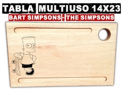 The Simpsons Bart grabado laser tabla de picada desayuno merienda en internet