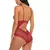 Body de encaje transparente con detalle de pestañas seductor erótico, lencería. - MCM COMERCE