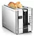 Tostadora Digital Chefman De 2 Rebanadas, Emergente, Acero.