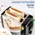 Tostadora 650w Mini Horno 2 Rebanadas Extra Ancha 6 Ajustes De Temperatura Tostado Uniforme Rapido Acero Inoxidable Facil De Limpiar. - tienda en línea