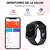 Reloj inteligente Smartwatch Bluetooth, Pantalla Táctil de 1.9 pulgadas Sensor Cardíaco y Oxígeno Llamadas Notificaciones Negro.