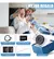 Cámara Digital Aurora 4k 64mp Cámara Vlog Con Tarjeta +32gb 2 Pilas Color Blanco.