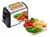 Tostadora 650w Mini Horno 2 Rebanadas Extra Ancha 6 Ajustes De Temperatura Tostado Uniforme Rapido Acero Inoxidable Facil De Limpiar.