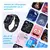 Reloj inteligente Smartwatch Bluetooth, Pantalla Táctil de 1.9 pulgadas Sensor Cardíaco y Oxígeno Llamadas Notificaciones Negro. - tienda en línea