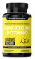 Citrato De Potasio 1000mg Con Platano En Polvo, Curcuma Y Semilla De Uva Sin Rellenos 180 Cápsulas.