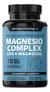 Magnesio Complex CON 4 MAGNESIOS: Citrato de Magnesio, Glicinato de Magnesio, Gluconato de Magnesio y Óxido de Magnesio.