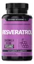 Resveratrol 100% Vegano de alto contenido en Polifenoles Suplemento Alimenticio Con Pimienta Negra Para Mejor Absorción, Vitamina C, Semilla De Uva.