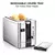 Tostadora Digital Chefman De 2 Rebanadas, Emergente, Acero. - MCM COMERCE