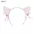 Diadema con orejas de gato para niña y niño, diadema de felpa con orejas. - comprar en línea