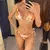 Bikini de manga larga con estampado de leopardo, traje de baño para mujer. - tienda en línea