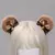 Pinzas para el pelo redondas con orejas de oso, horquillas de animales de felpa. en internet
