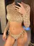 Bikini de manga larga con estampado de leopardo, traje de baño para mujer. - comprar en línea