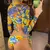 Bikini de manga larga con estampado de leopardo, traje de baño para mujer. - MCM COMERCE