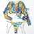Bikini de manga larga con estampado de leopardo, traje de baño para mujer. - tienda en línea