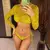 Bikini de manga larga con estampado de leopardo, traje de baño para mujer.