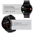 Smartwatch ZL02 Caja Negra, Malla Negra De Silicona, Bisel Negro. en internet
