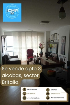 Apartaestudio 82,60 mtrs , Sector BRITALIA, 3 Habitaciones, Estrato 3