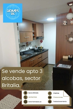 Apartaestudio 82,60 mtrs , Sector BRITALIA, 3 Habitaciones, Estrato 3