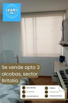 Apartaestudio 82,60 mtrs , Sector BRITALIA, 3 Habitaciones, Estrato 3 - HOMES DC