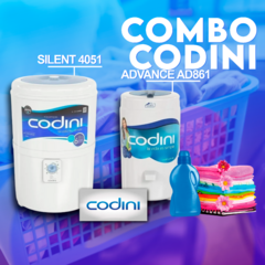 COMBO LAVARROPAS Y SECARROPAS CODINI