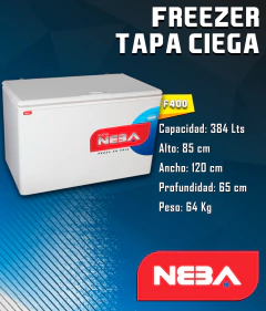 FREEZER NEBA TAPA CIEGA F400