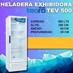 HELADERA EXHIBIDORA TEORA TEV500