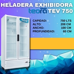 HELADERA EXHIBIDORA TEORA TEV750