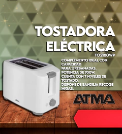 TOSTADORA ELÉCTRICA ATMA TO2180WP