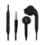 Imagem do Fone de Ouvido P2 Kingo S6 Com Fio Estéreo Preto (FONKGS6P)