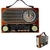 Rádio Inova Sem Fio Retrô Bluetooth Recarregável KV-11121 (SOMKV11121) - comprar online