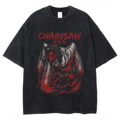 Camiseta gráfica de motosierra de Anime para hombre y mujer en internet