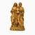 Imagem da Sagrada Família ouro velho em borracha 22Cm