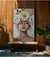 Quadro Decorativo Mulher Floral