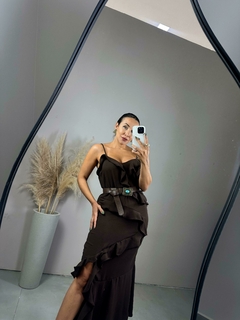 Vestido Iris Marrom na internet