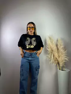 Camiseta T-Shirt Cropped Milena - Terrasse Store