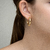 Brinco Argola Tubo Semijoia Ouro 18K - comprar online