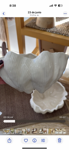 Centro ceramica - Holder Candle cod.242042 - Felicitas Home