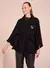 PONCHO LE LIS FILO BLACK TRICOT FEMININO