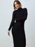 VESTIDO MIDI MINI ESCAMAS PRETO - loja online
