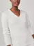 BLUSA TRANÇAS GOLA V OFF WHITE - loja online
