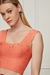 Top tricot laranja brasil