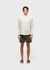 Short fluid linen pleats verde militar - comprar online